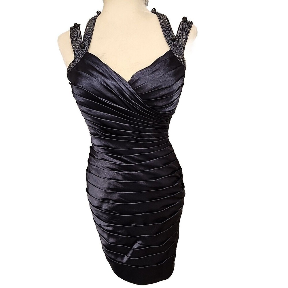 Adrianna Papell Live from the Red Carpet Collection Midnight Blue Designer Gown